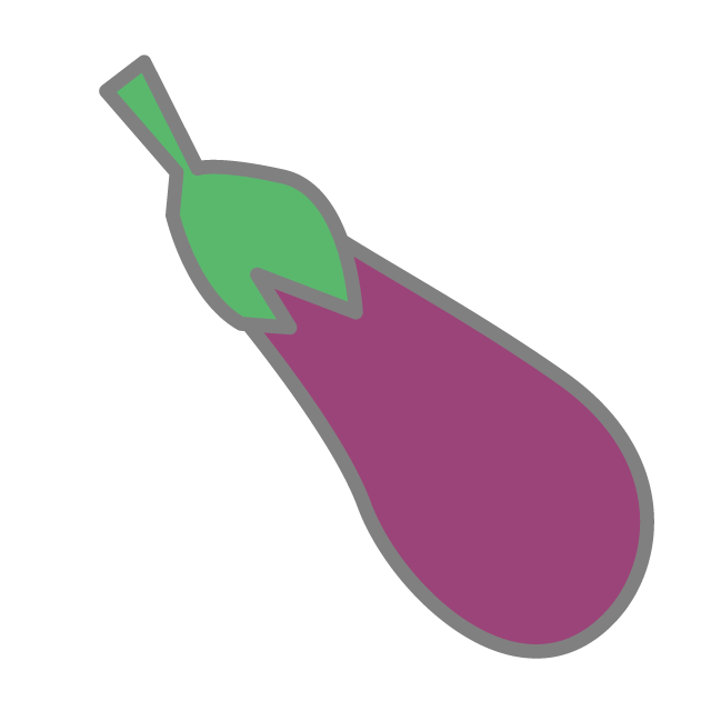 なすび｜茄子 - 挿絵 / クリップアート / 無料 / 家電 / 乗り物 / 動物 / 家具 / イラスト / ダウンロード