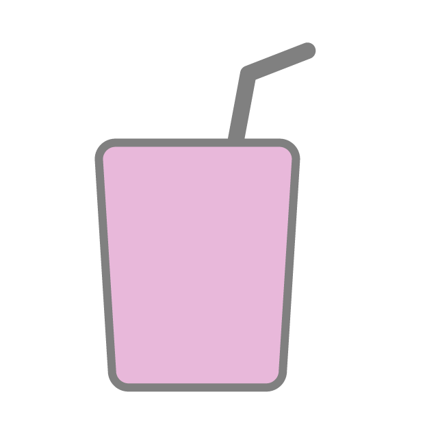 ジュース｜ストロー - 挿絵 / クリップアート / 無料 / 家電 / 乗り物 / 動物 / 家具 / イラスト / ダウンロード