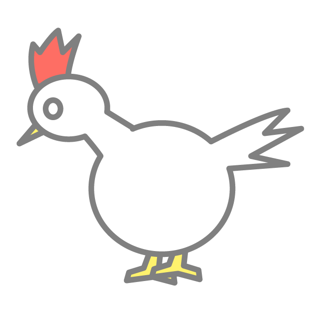 鶏｜ニワトリ - 挿絵 / クリップアート / 無料 / 家電 / 乗り物 / 動物 / 家具 / イラスト / ダウンロード