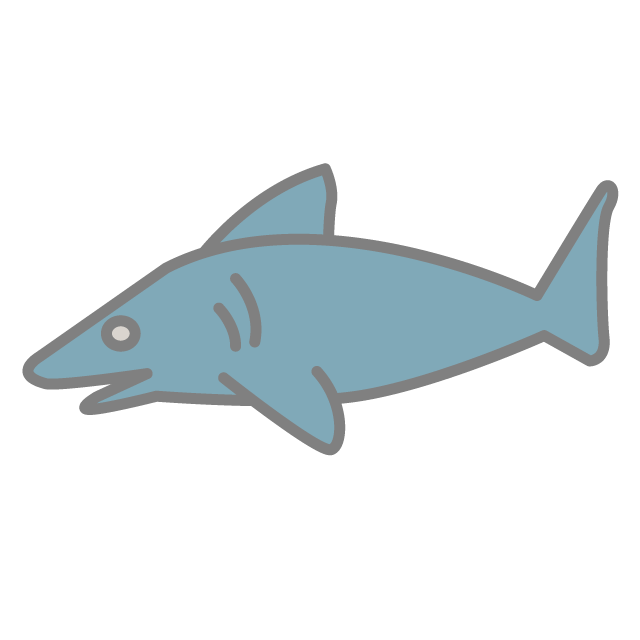 サメ - 挿絵 / クリップアート / 無料 / 家電 / 乗り物 / 動物 / 家具 / イラスト / ダウンロード