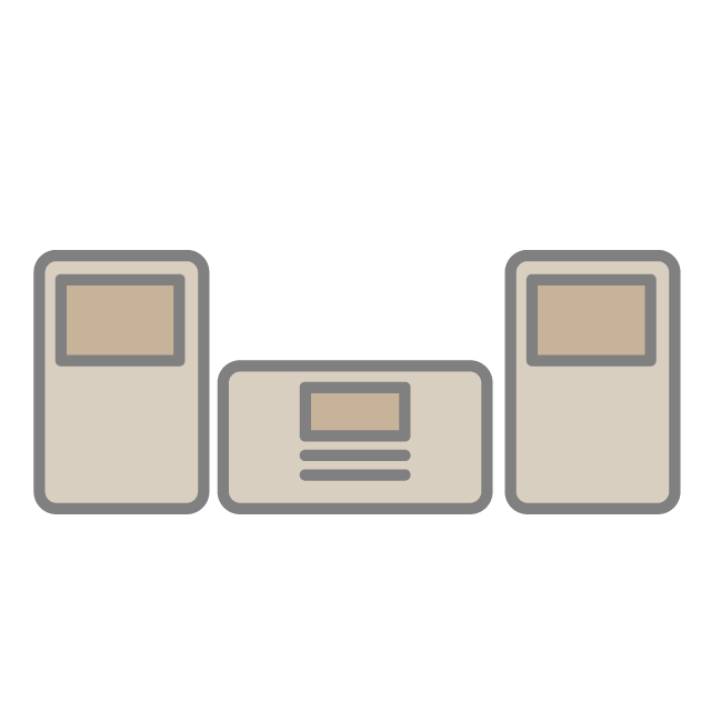 ステレオ｜コンポ - 挿絵 / クリップアート / 無料 / 家電 / 乗り物 / 動物 / 家具 / イラスト / ダウンロード