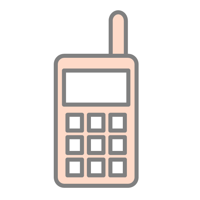 携帯電話 - 挿絵 / クリップアート / 無料 / 家電 / 乗り物 / 動物 / 家具 / イラスト / ダウンロード