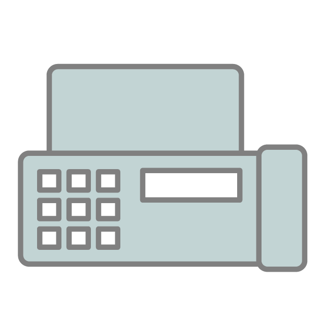 FAX｜ファックス - 挿絵 / クリップアート / 無料 / 家電 / 乗り物 / 動物 / 家具 / イラスト / ダウンロード