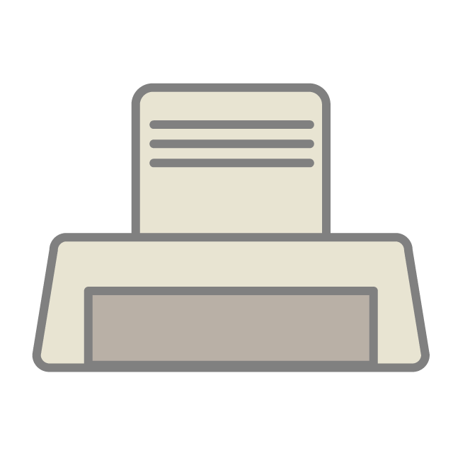 プリンター - 挿絵 / クリップアート / 無料 / 家電 / 乗り物 / 動物 / 家具 / イラスト / ダウンロード