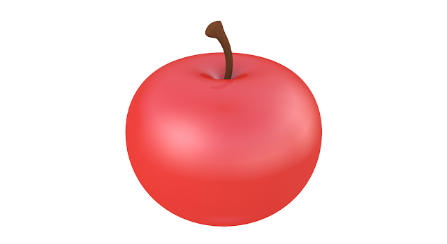 りんご - アイコン / 3Dレンダリング / イラスト / 無料 / ダウンロード / 商用使用OK