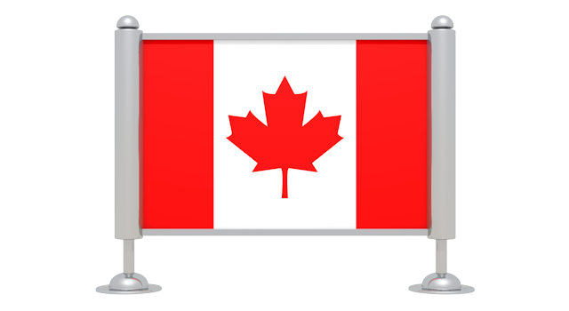 カナダ-国旗 - アイコン / 3Dレンダリング / イラスト / 無料 / ダウンロード / 商用使用OK