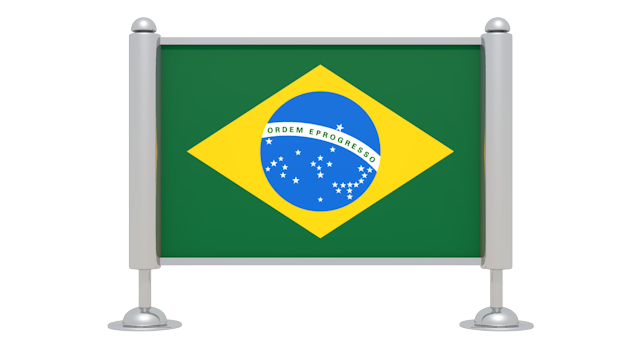 ブラジル-国旗 - アイコン / 3Dレンダリング / イラスト / 無料 / ダウンロード / 商用使用OK