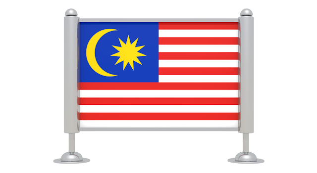 マレーシア-国旗 - アイコン / 3Dレンダリング / イラスト / 無料 / ダウンロード / 商用使用OK