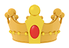 Crown-Icon ｜ 3D ｜ Free Illustration Material