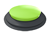 Green button --Icon ｜ 3D ｜ Free illustration material