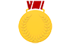 Gold medal --Icon ｜ 3D ｜ Free illustration material