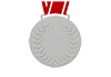 Silver medal --Icon ｜ 3D ｜ Free illustration material