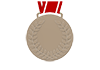 Bronze medal --Icon ｜ 3D ｜ Free illustration material