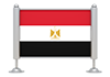 Egypt-Flag-Icon ｜ 3D ｜ Free Illustration Material