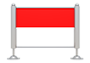 Indonesia-Flag-Icon ｜ 3D ｜ Free Illustration Material