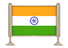 India-Flag--Icon ｜ 3D ｜ Free Illustration Material