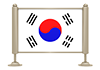 Republic of Korea-National Flag-Icon ｜ 3D ｜ Free Illustration Material