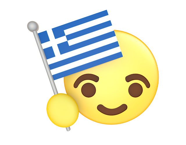 ギリシャ｜国旗 - アイコン / 3Dレンダリング / イラスト / 無料 / ダウンロード / 商用使用OK