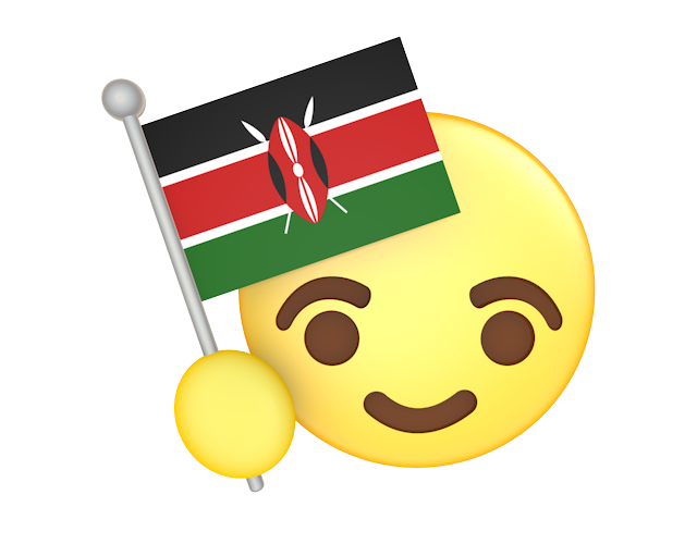 ケニア｜国旗 - アイコン / 3Dレンダリング / イラスト / 無料 / ダウンロード / 商用使用OK