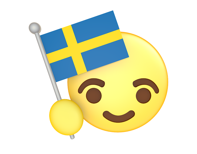 スウェーデン｜国旗 - アイコン / 3Dレンダリング / イラスト / 無料 / ダウンロード / 商用使用OK