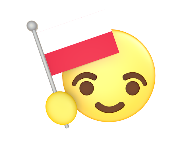 ポーランド｜国旗 - アイコン / 3Dレンダリング / イラスト / 無料 / ダウンロード / 商用使用OK