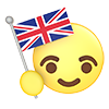 イギリス｜国旗 - アイコン｜3D｜フリーイラスト素材