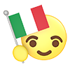Italy ｜ Flag ―― Icon ｜ 3D ｜ Free illustration material