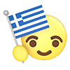 Greece ｜ Flag ―― Icon ｜ 3D ｜ Free Illustration Material