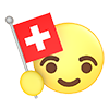 Switzerland ｜ Flag ―― Icon ｜ 3D ｜ Free Illustration Material