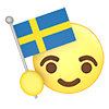 Sweden ｜ Flag --Icon ｜ 3D ｜ Free illustration material