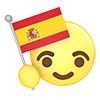 Spain ｜ Flag ―― Icon ｜ 3D ｜ Free Illustration Material
