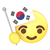 Republic of Korea ｜ National Flag ｜ Icon ｜ 3D ｜ Free Illustration Material
