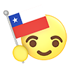 Chile ｜ Flag --Icon ｜ 3D ｜ Free Illustration Material
