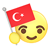 Turkey ｜ Flag --Icon ｜ 3D ｜ Free Illustration Material