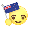 New Zealand ｜ Flag ―― Icon ｜ 3D ｜ Free Illustration Material