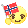 Norway ｜ National Flag --Icon ｜ 3D ｜ Free Illustration Material