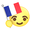 France ｜ Flag ―― Icon ｜ 3D ｜ Free illustration material