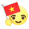 Vietnam ｜ Flag --Icon ｜ 3D ｜ Free Illustration Material
