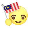 Malaysia ｜ Flag ―― Icon ｜ 3D ｜ Free Illustration Material