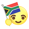 South Africa ｜ National Flag --Icon ｜ 3D ｜ Free Illustration Material