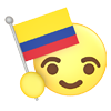 Colombia ｜ Flag ｜ Icon ｜ 3D ｜ Free Illustration Material