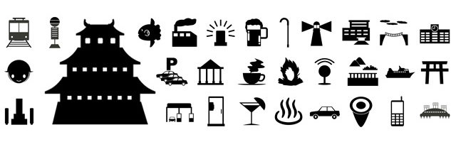 Train / Bus Stop / Taxi / Airport / Ferry Terminal / Park / Playground / Public Toilet / Baseball Field / Public Telephone / River / Bridge / Beach / Post Office / Hospital / Alternate / City Hall / Eating Road / Cafe / Dental Doctor / Bar / Snack / Pharmacy / Nursing facility / Elderly housing with care / Hot spring / Public bath / Gambling / Boat race