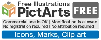 Free icon material (symbol, mark, silhouette)